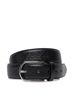 Pasek Męski Tommy Hilfiger Business Lux 3.5 AM0AM13761 Czarny ze sklepu eobuwie.pl w kategorii Paski męskie - zdjęcie 186296681