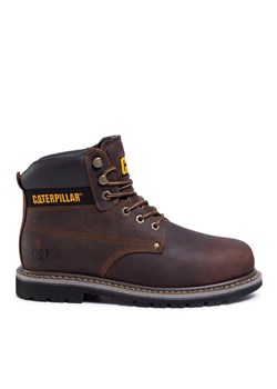 Trapery CAT Footwear Powerplant S3 Hro P724629 Brązowy ze sklepu eobuwie.pl w kategorii Buty zimowe męskie - zdjęcie 186296730