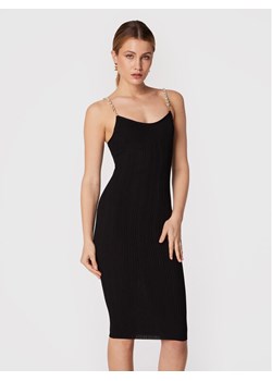 Elisabetta Franchi Sukienka koktajlowa AM-78S-27E2-V360 Czarny Slim Fit ze sklepu MODIVO w kategorii Sukienki - zdjęcie 186297910