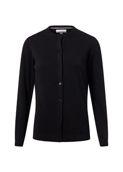brookshire Kardigan damski Kobiety Bawełna czarny jednolity ze sklepu vangraaf w kategorii Swetry damskie - zdjęcie 186299551