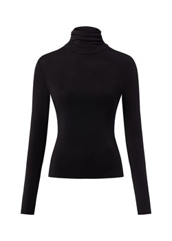 BOSS Orange Damska koszulka z długim rękawem - Eliana Kobiety Lyocell czarny jednolity ze sklepu vangraaf w kategorii Bluzki damskie - zdjęcie 186299552