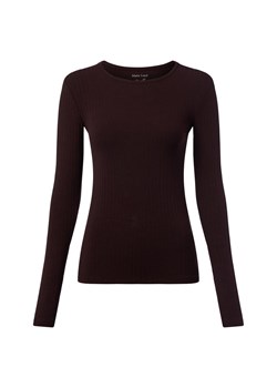 Marie Lund Damska koszulka z długim rękawem Kobiety wiskoza czekoladowy jednolity ze sklepu vangraaf w kategorii Bluzki damskie - zdjęcie 186299554