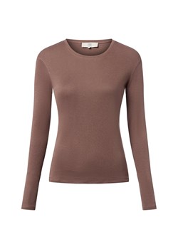 IPURI Damska koszulka z długim rękawem Kobiety Bawełna błotnisty jednolity ze sklepu vangraaf w kategorii Bluzki damskie - zdjęcie 186299562