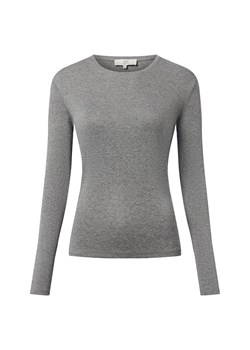 IPURI Damska koszulka z długim rękawem Kobiety Bawełna szary jednolity ze sklepu vangraaf w kategorii Bluzki damskie - zdjęcie 186299563