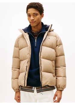 Tommy Jeans Pikowana kurtka męska Mężczyźni beżowy jednolity ze sklepu vangraaf w kategorii Kurtki męskie - zdjęcie 186299572