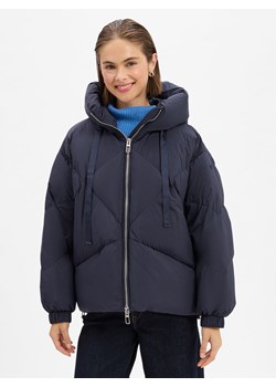 DUNO Damska kurtka puchowa - Peggie Kobiety Puch granatowy jednolity ze sklepu vangraaf w kategorii Kurtki damskie - zdjęcie 186299581