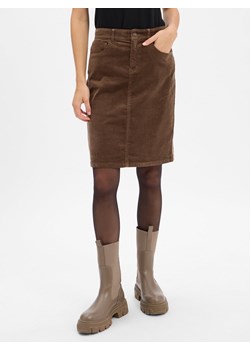 Franco Callegari Damska spódnica sztruksowa Kobiety Bawełna czekoladowy jednolity ze sklepu vangraaf w kategorii Spódnice - zdjęcie 186299592