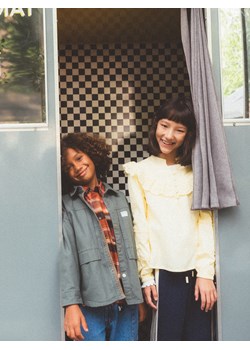 Reserved - Bawełniana koszula w kratę - pomarańczowy ze sklepu Reserved w kategorii Koszule chłopięce - zdjęcie 186299620