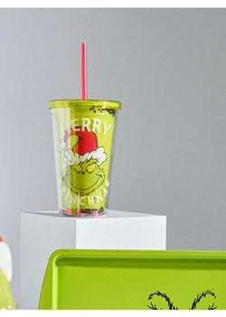 Sinsay - Kubek ze słomką Grinch - wielobarwny - id: 276ES-MLC - marki Sinsay - 186304030 Sinsay - Kubek ze słomką Grinch - wielobarwny ze sklepu Sinsay w kategorii Kubki - zdjęcie 186304030