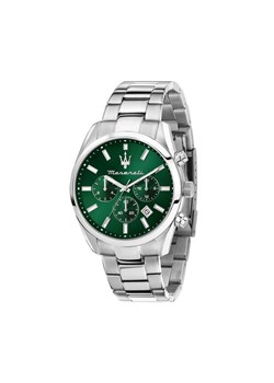 Zegarek Maserati Attrazione Chronograph R8853151011 Srebrny ze sklepu eobuwie.pl w kategorii Zegarki - zdjęcie 186304201