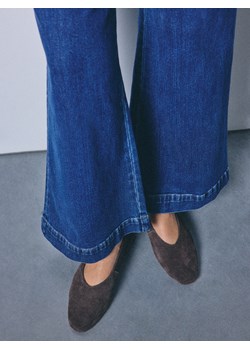 Mohito - Skórzane baleriny - ciemnobrązowy ze sklepu Mohito w kategorii Balerinki - zdjęcie 186305190