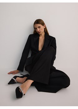 Reserved - Czółenka z ozdobnymi paskami - czarny - id: 502DB-99X - marki Reserved - 186305333 Reserved - Czółenka z ozdobnymi paskami - czarny ze sklepu Reserved w kategorii Czółenka - zdjęcie 186305333