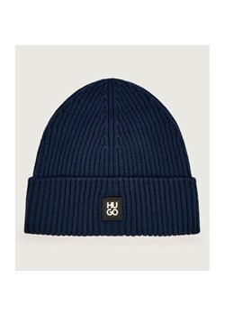 HUGO Wełniana czapka Xola_Metal ze sklepu Gomez Fashion Store w kategorii Czapki zimowe męskie - zdjęcie 186306081