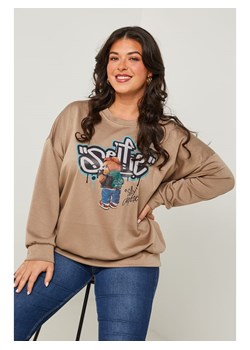 Curvy Lady Sweter w kolorze szarobrązowym ze sklepu Limango Polska w kategorii Swetry damskie - zdjęcie 186308520