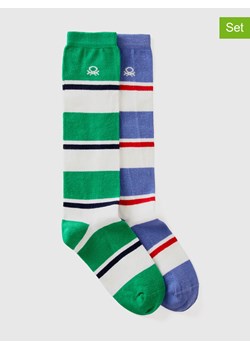 Benetton Skarpety (2 pary) ze wzorem ze sklepu Limango Polska w kategorii Skarpetki dziecięce - zdjęcie 186308621