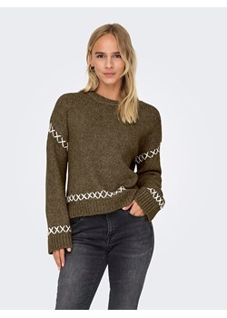 ONLY Sweter w kolorze khaki ze sklepu Limango Polska w kategorii Swetry damskie - zdjęcie 186309264