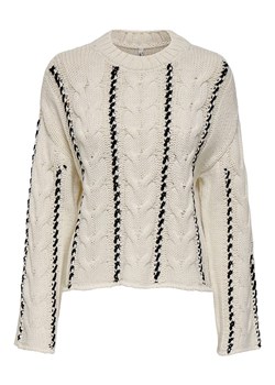 ONLY Sweter w kolorze kremowo-czarnym ze sklepu Limango Polska w kategorii Swetry damskie - zdjęcie 186309330