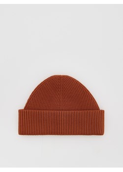 Reserved - Czapka beanie z wiskozą - miedziany ze sklepu Reserved w kategorii Czapki zimowe męskie - zdjęcie 186312452