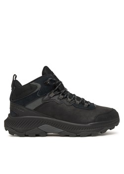 Trekkingi Merrell Speed Strike 2 Leather Mid Waterproof J038071 Czarny ze sklepu eobuwie.pl w kategorii Buty trekkingowe męskie - zdjęcie 186313651