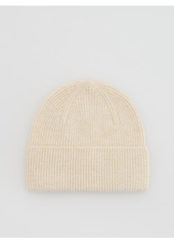 Reserved - Czapka beanie - kremowy ze sklepu Reserved w kategorii Czapki zimowe damskie - zdjęcie 186316493