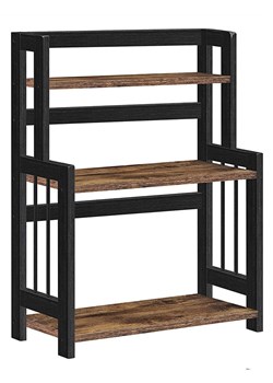 SONGMICS Regał w kolorze brązowo-czarnym na przyprawy - 41 x 53 x 18 cm ze sklepu Limango Polska w kategorii Akcesoria kuchenne - zdjęcie 186317490