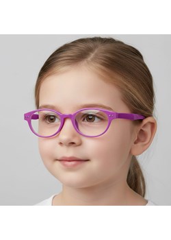 Okulary dziecięce zerówki owalne oprawki korekcyjne PK14E fioletowe ze sklepu Stylion w kategorii Akcesoria dziecięce - zdjęcie 186319790