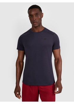 Męska koszulka treningowa 4F 4FWAW25TFTSM1459 - granatowa ze sklepu Sportstylestory.com w kategorii T-shirty męskie - zdjęcie 186321344
