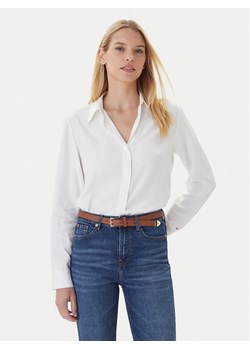 Tommy Hilfiger Koszula WW0WW46597 Écru Regular Fit ze sklepu MODIVO w kategorii Koszule damskie - zdjęcie 186323141