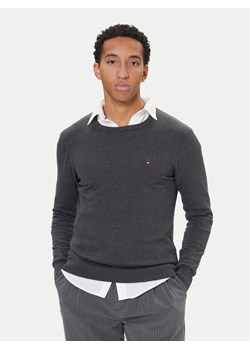 Tommy Hilfiger Sweter Essential Ssnl MW0MW39999 Szary Regular Fit ze sklepu MODIVO w kategorii Swetry męskie - zdjęcie 186323213