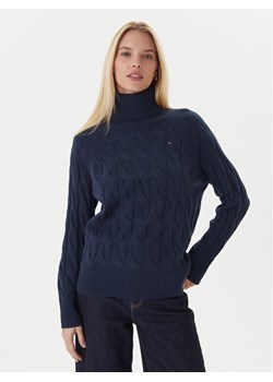 Tommy Hilfiger Golf WW0WW46791 Granatowy Regular Fit ze sklepu MODIVO w kategorii Swetry damskie - zdjęcie 186323344