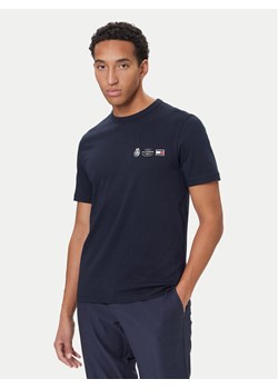 Tommy Hilfiger T-Shirt MW0MW40011 Granatowy Regular Fit ze sklepu MODIVO w kategorii T-shirty męskie - zdjęcie 186323351