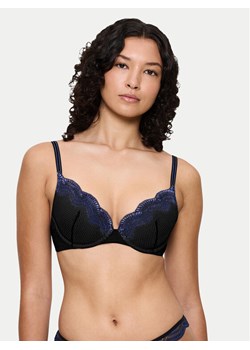 Triumph Biustonosz z fiszbiną Comfort Glam 10224965 Czarny ze sklepu MODIVO w kategorii Biustonosze - zdjęcie 186323354