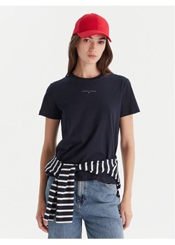 Tommy Jeans T-Shirt Linear DW0DW21964 Granatowy Regular Fit ze sklepu MODIVO w kategorii Bluzki damskie - zdjęcie 186323461