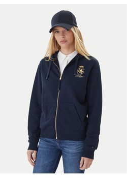 Tommy Hilfiger Bluza WW0WW46126 Granatowy Regular Fit ze sklepu MODIVO w kategorii Bluzy damskie - zdjęcie 186323572