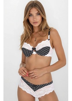 Figi damskie w groszki Ewolet, Kolor ecru, Rozmiar S, Róża - id: 105080 - marki Primodo - 186325744 Figi damskie w groszki Ewolet, Kolor ecru, Rozmiar S, Róża ze sklepu Primodo w kategorii Majtki damskie - zdjęcie 186325744