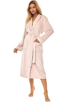 Długi szlafrok damski angora 2510 Aura, Kolor beżowy, Rozmiar M, L&amp;L ze sklepu Primodo w kategorii Szlafroki damskie - zdjęcie 186325920