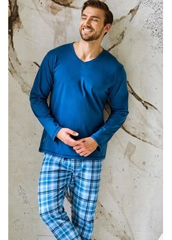 Bawełniana piżama męska jeans plus size Mark 3476, Kolor jeans-wzór, Rozmiar 4XL, Taro ze sklepu Primodo w kategorii Piżamy męskie - zdjęcie 186325981