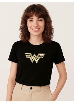 WOOOP Koszulka &quot;Wonder woman vintage&quot; w kolorze czarnym ze sklepu Limango Polska w kategorii Bluzki damskie - zdjęcie 186326394