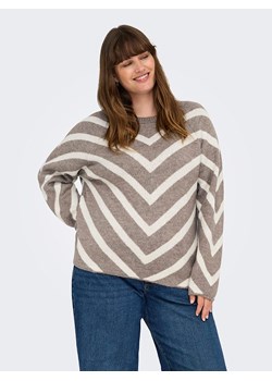 ONLY Sweter w kolorze szarobrązowo-kremowym ze sklepu Limango Polska w kategorii Swetry damskie - zdjęcie 186326742