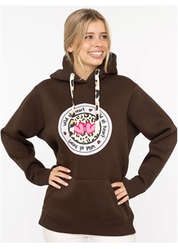 Zwillingsherz Bluza &quot;Kelly&quot; w kolorze brązowym ze sklepu Limango Polska w kategorii Bluzy damskie - zdjęcie 186327022