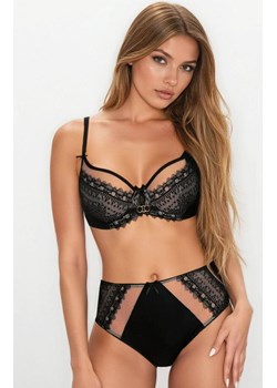 Figi czarno-beżowy Marion F-3539/51, Kolor czarno-beżowy, Rozmiar 36, Mat ze sklepu Intymna w kategorii Majtki damskie - zdjęcie 186327303