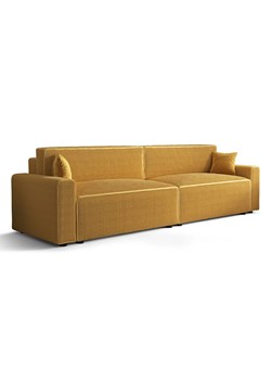 Musztardowa sztruksowa sofa z funkcją spania G3-D78 ze sklepu Edinos.pl w kategorii Sofy i kanapy - zdjęcie 186327760