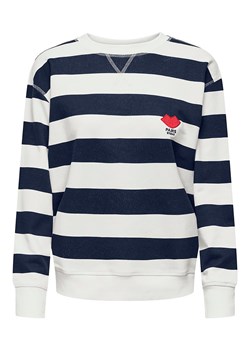 JDY Bluza w kolorze granatowo-białym ze sklepu Limango Polska w kategorii Bluzy damskie - zdjęcie 186329280