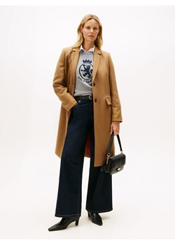 Tommy Hilfiger Wełniany płaszcz damski z zawartością kaszmiru Kobiety Wełna wielbłądzi jednolity ze sklepu vangraaf w kategorii Płaszcze damskie - zdjęcie 186329810