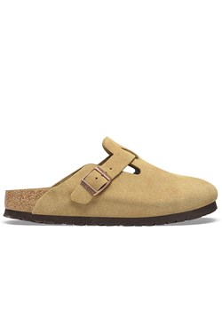 Klapki unisex Birkenstock Boston 1026181 - beżowe ze sklepu streetstyle24.pl w kategorii Klapki męskie - zdjęcie 186331552