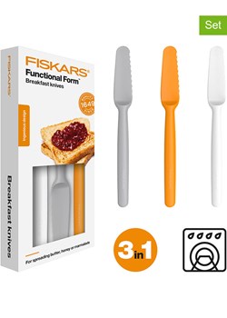 Fiskars Noże śniadaniowe (3 szt.) &quot;Funtional Form&quot; w różnych kolorach - wys. 21,6 cm ze sklepu Limango Polska w kategorii Noże kuchenne - zdjęcie 186335070