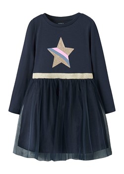 name it Sukienka &quot;Star&quot; w kolorze granatowym ze sklepu Limango Polska w kategorii Sukienki dziewczęce - zdjęcie 186335871