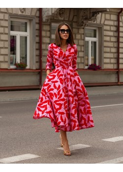 FORSETI Sukienka Jessi z rękawem Różowa S09054 S09054, Rozmiar: XS ze sklepu forseti.net.pl w kategorii Sukienki - zdjęcie 186336501