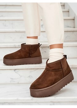 Royalfashion Buty a'la śniegowce damskie na platformie Dagodo ze sklepu royalfashion.pl w kategorii Śniegowce damskie - zdjęcie 186337132