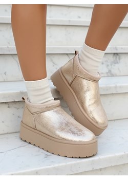 Royalfashion Krótkie buty a'la śniegowce damskie Ozozi ze sklepu royalfashion.pl w kategorii Śniegowce damskie - zdjęcie 186337184